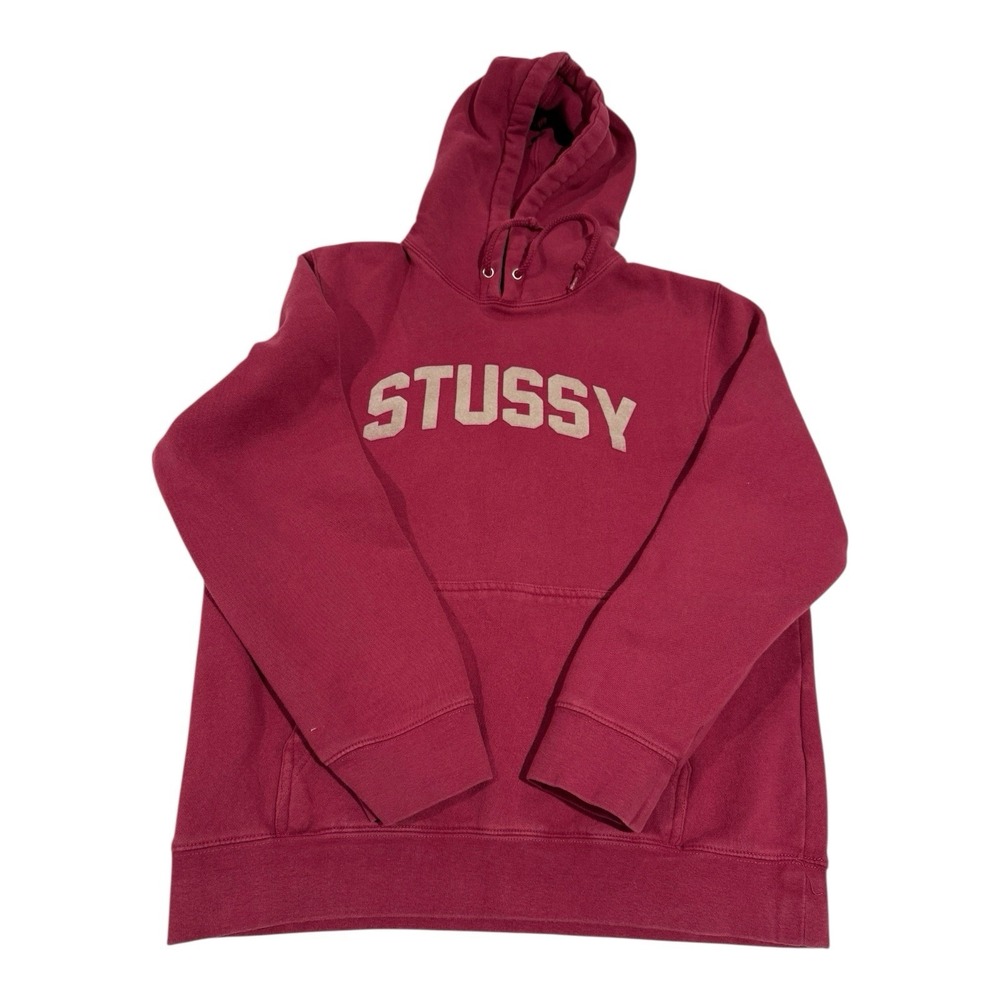 Stussy Academy Spell Out‎ Hoodie Long Sleeve Made in USA Men's Medium